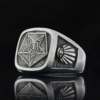 Gorgeous Eastern Star Masonic Special Masonic Lodge Design Men’s Ring