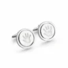 Classic Stylish Handprint Design Pure 925 Sterling Silver Men’s Fashion Cufflinks