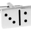 Custom Solid 925 Sterling Silver Dominos Design Men’s Fashion Cufflinks