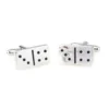 Custom Solid 925 Sterling Silver Dominos Design Men’s Fashion Cufflinks