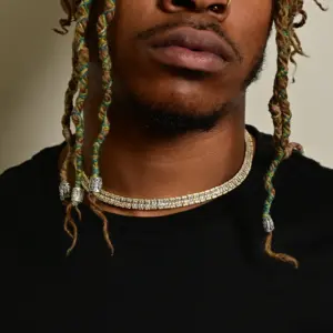 "Baguette Bling Tennis Chain Necklace – Luxury Hip Hop Jewelry for Men" - Image 3