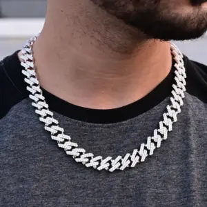 "Baguette Bling Tennis Chain Necklace – Luxury Hip Hop Jewelry for Men" - Image 2