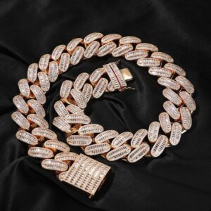 Big, Bold, Iced out hip hop style necklace with diamonds for men - Image 5