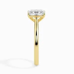 1ct Radiant Cut White Moissanite Solitaire Style Women's Wedding Ring - Image 2