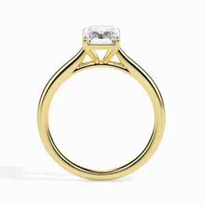 1ct Radiant Cut White Moissanite Solitaire Style Women's Wedding Ring - Image 4