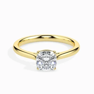 Cushion Cut Moissanite Diamond Solitaire Style Engagement Ring – Dream Design for Women - Image 1