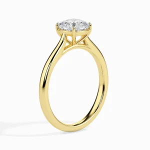 Cushion Cut Moissanite Diamond Solitaire Style Engagement Ring – Dream Design for Women - Image 2